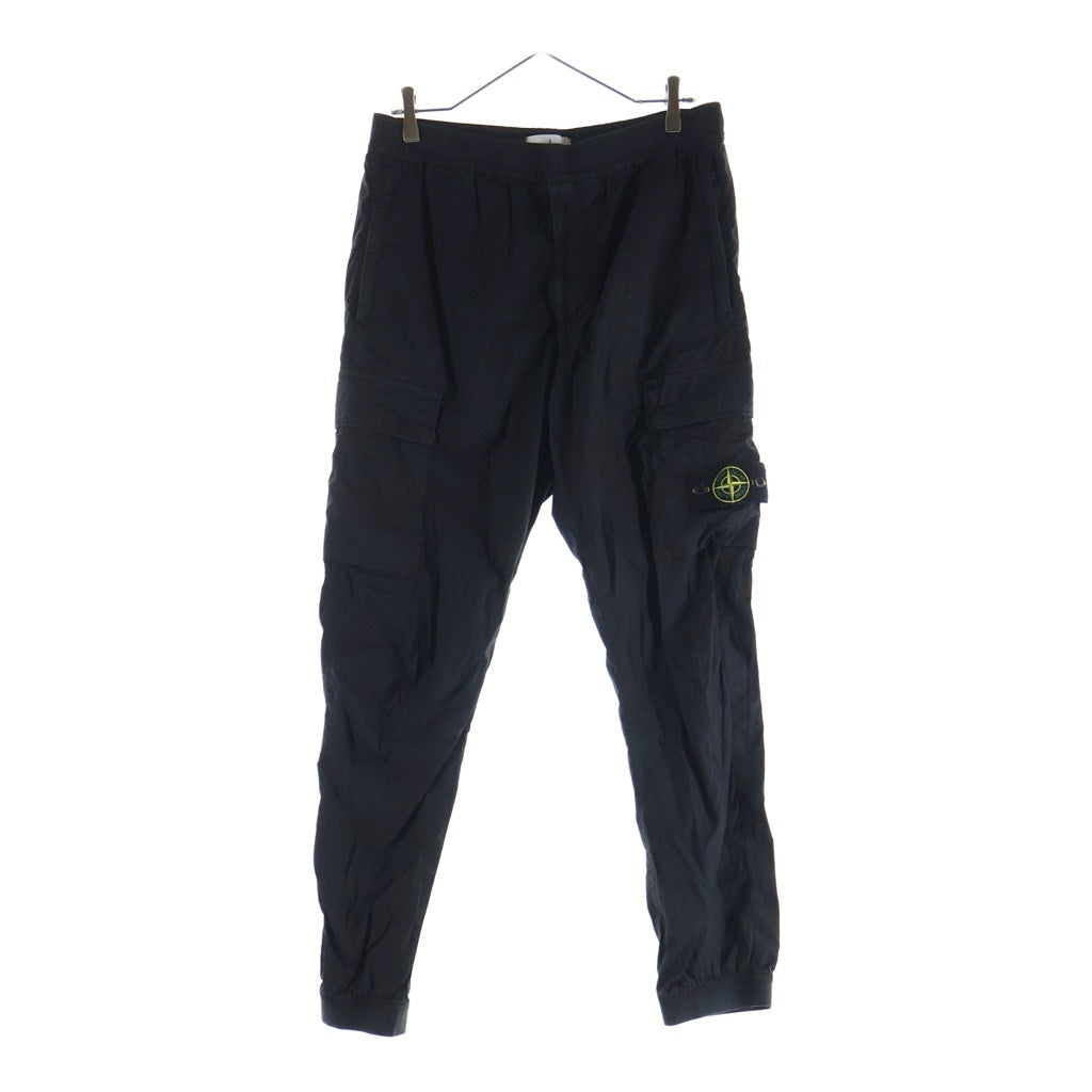 ストーンアイランド クラシックカーゴパンツ ワッペン 28 ブラック STONE ISLAND(ストーンアイランド) Cargo Pants ロゴワッペン