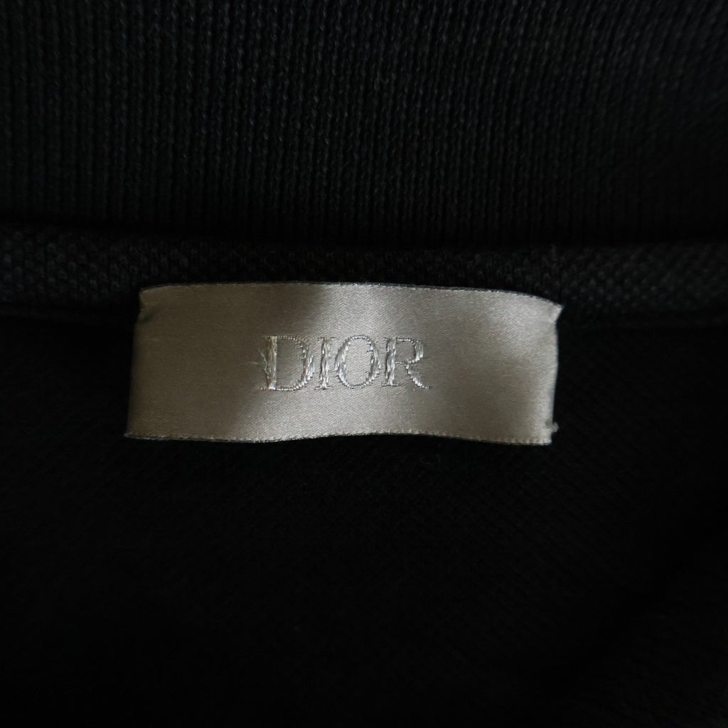 DIOR(ディオール) CD Icon Polo Shirt CDロゴ刺繍 半袖ポロシャツ ブラック 013J800A0373