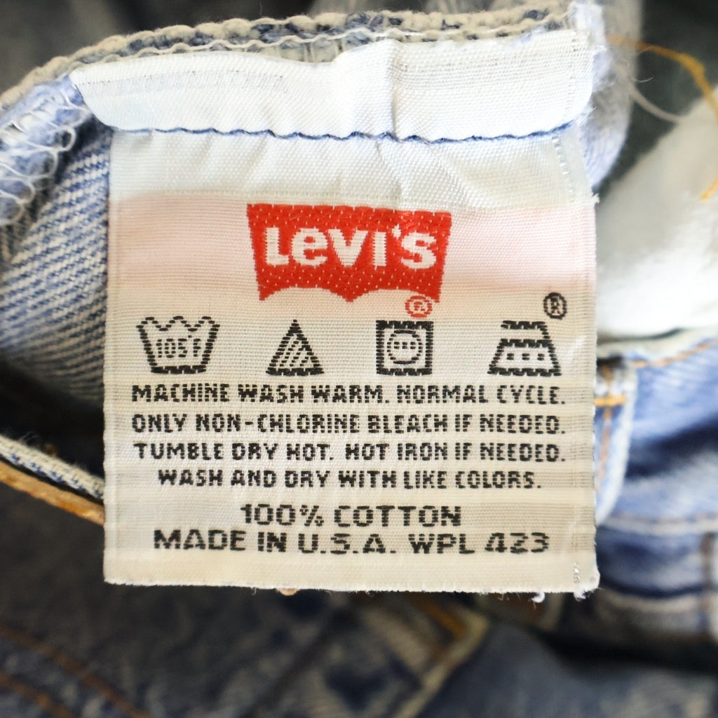 Levi's(リーバイス) 90S~00S VINTAGE 501 ボタン裏553 USA製 復刻 ヴィンテージ ボタンフライデニムパンツ ライトインディゴ 501‐0115