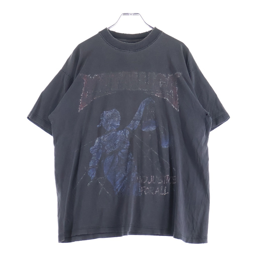 VINTAGE(ヴィンテージ) 90-00s METALLICA And Justice For All EURO TEE メタリカ バンド ユーロ 半袖Tシャツ カットソー ブラック