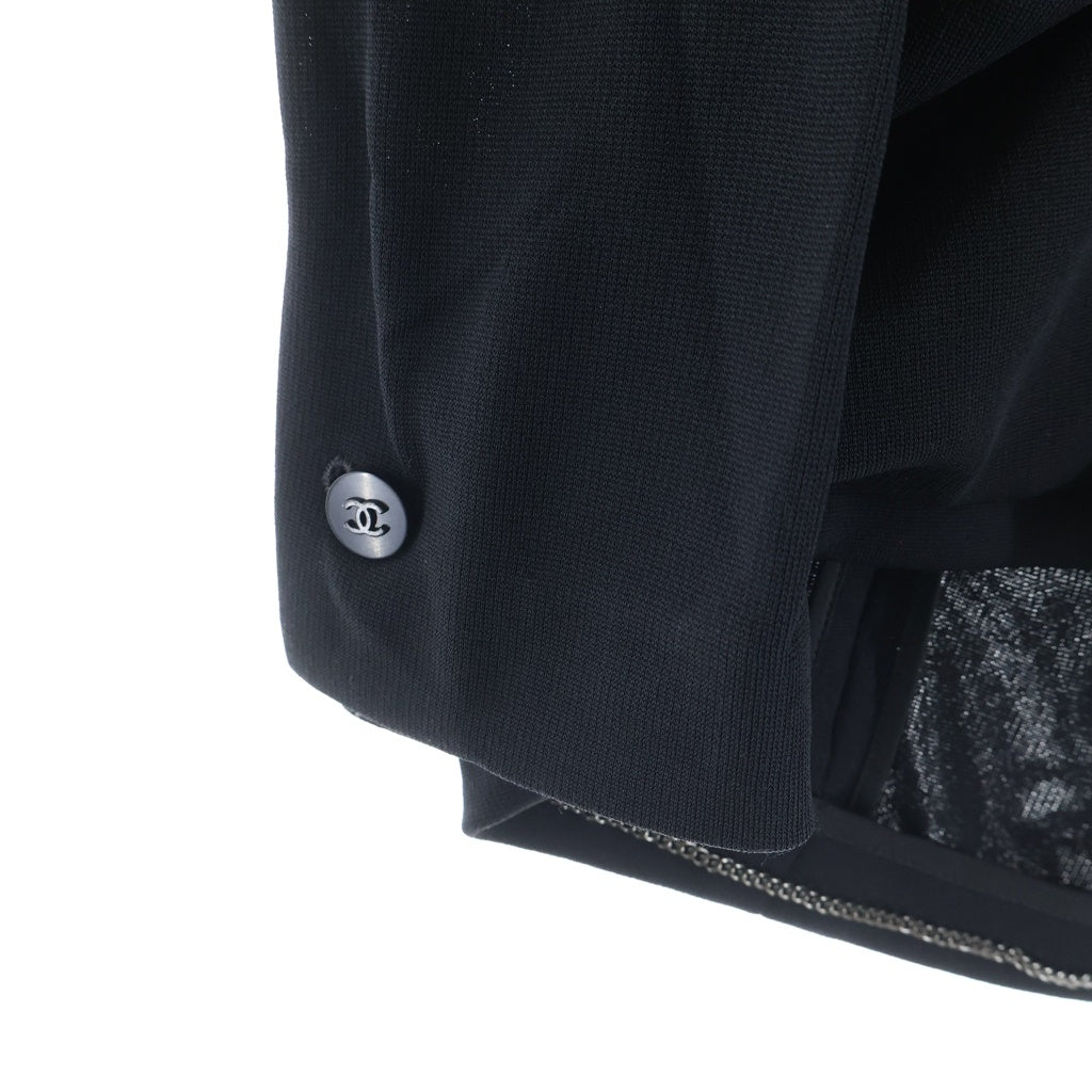 CHANEL BOUTIQUE(シャネルブティック) VINTAGE 1B Jacket ヴィンテージ ココマークボタン チェーン ジャケット ブラック レディース