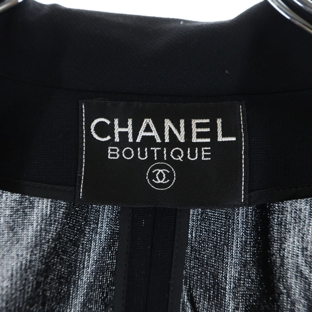 CHANEL BOUTIQUE(シャネルブティック) VINTAGE 1B Jacket ヴィンテージ ココマークボタン チェーン ジャケット ブラック レディース