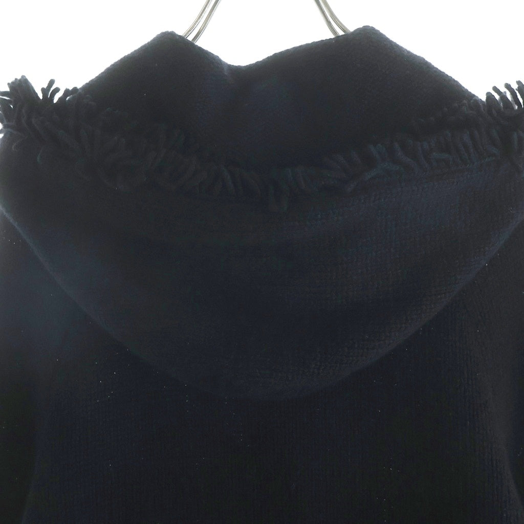 CHANEL BOUTIQUE(シャネルブティック) 07A VINTAGE Hoodie Jacket ヴィンテージ ココマークボタン 鍵穴ボタン フーディー カーディガン フリンジ ジャケット ブラック レディース
