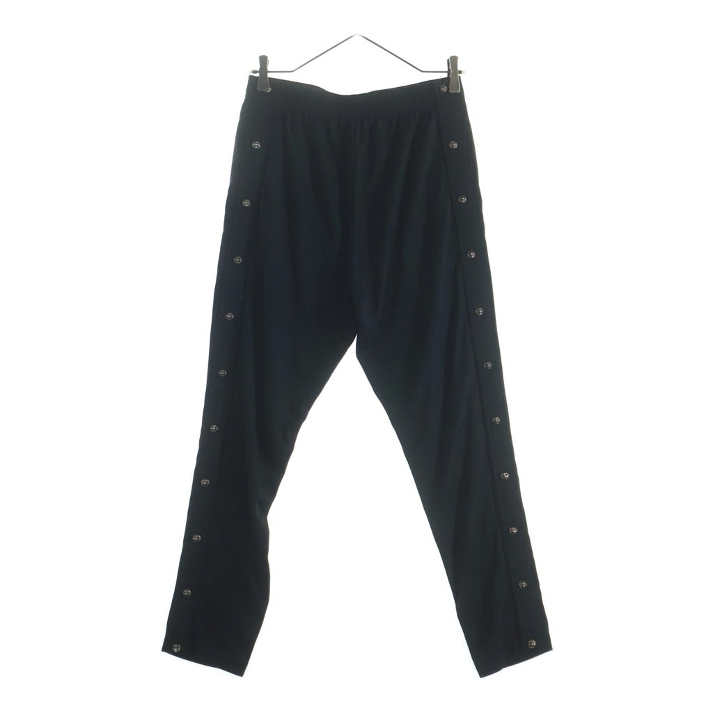 CHROME HEARTS(クロムハーツ) TRACK PANTS クロスボール レザー切替 メッシュトラックパンツ ブラック