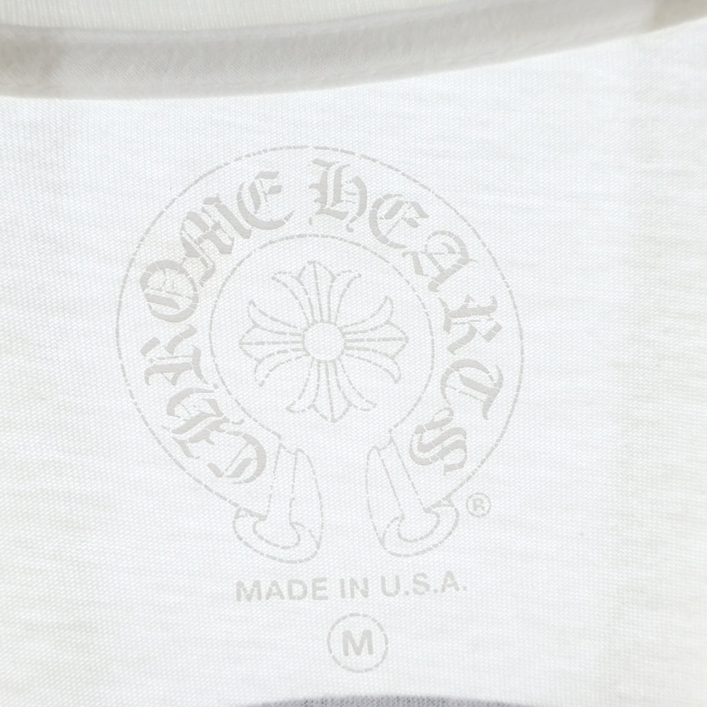 CHROME HEARTS(クロムハーツ) HORSESHOE S/S TEE ホースシュープリント ポケット半袖Tシャツ カットソー ホワイト