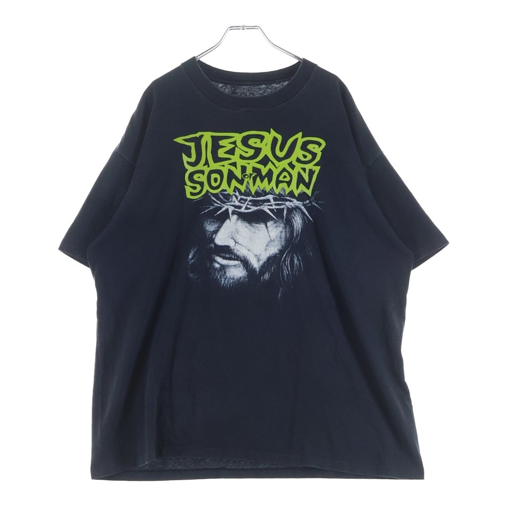 VINTAGE(ヴィンテージ) 90s JESUS SON OF MAN MARILYN MANSON PARODY BOOTLEG TEE ジーザス マンソンパロ ブートレグ 半袖Tシャツ カットソー ブラック