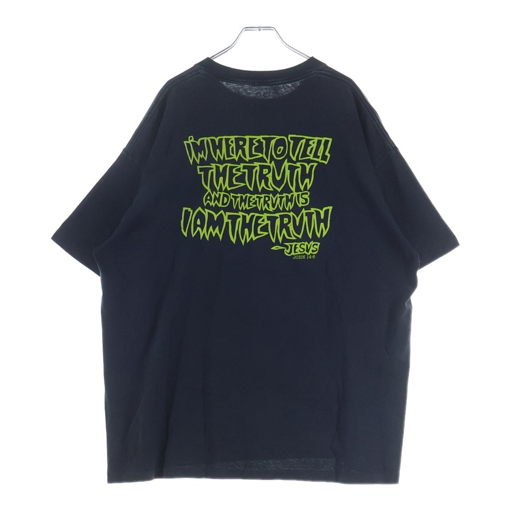 VINTAGE(ヴィンテージ) 90s JESUS SON OF MAN MARILYN MANSON PARODY BOOTLEG TEE ジーザス マンソンパロ ブートレグ 半袖Tシャツ カットソー ブラック