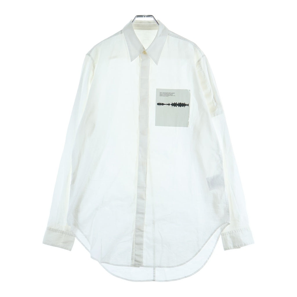 JULIUS(ユリウス) 19AW Long Sleeve Shirt ロングスリーブ 長袖シャツ ホワイト 677SHM1