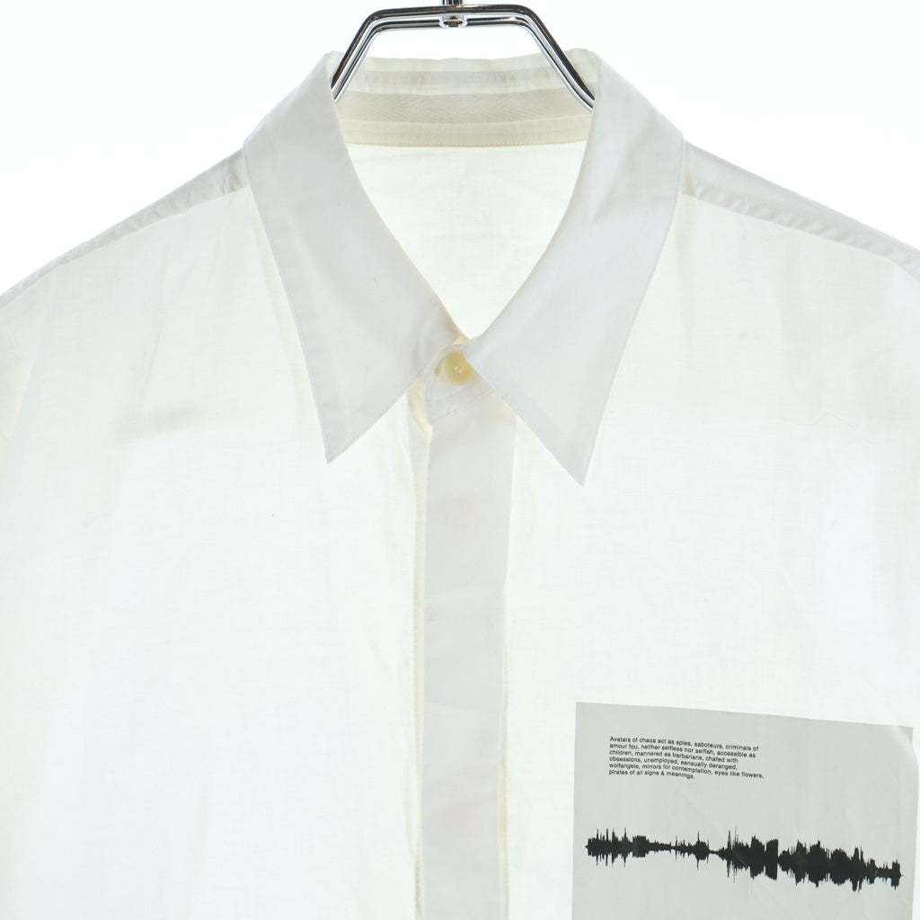 JULIUS(ユリウス) 19AW Long Sleeve Shirt ロングスリーブ 長袖シャツ ホワイト 677SHM1