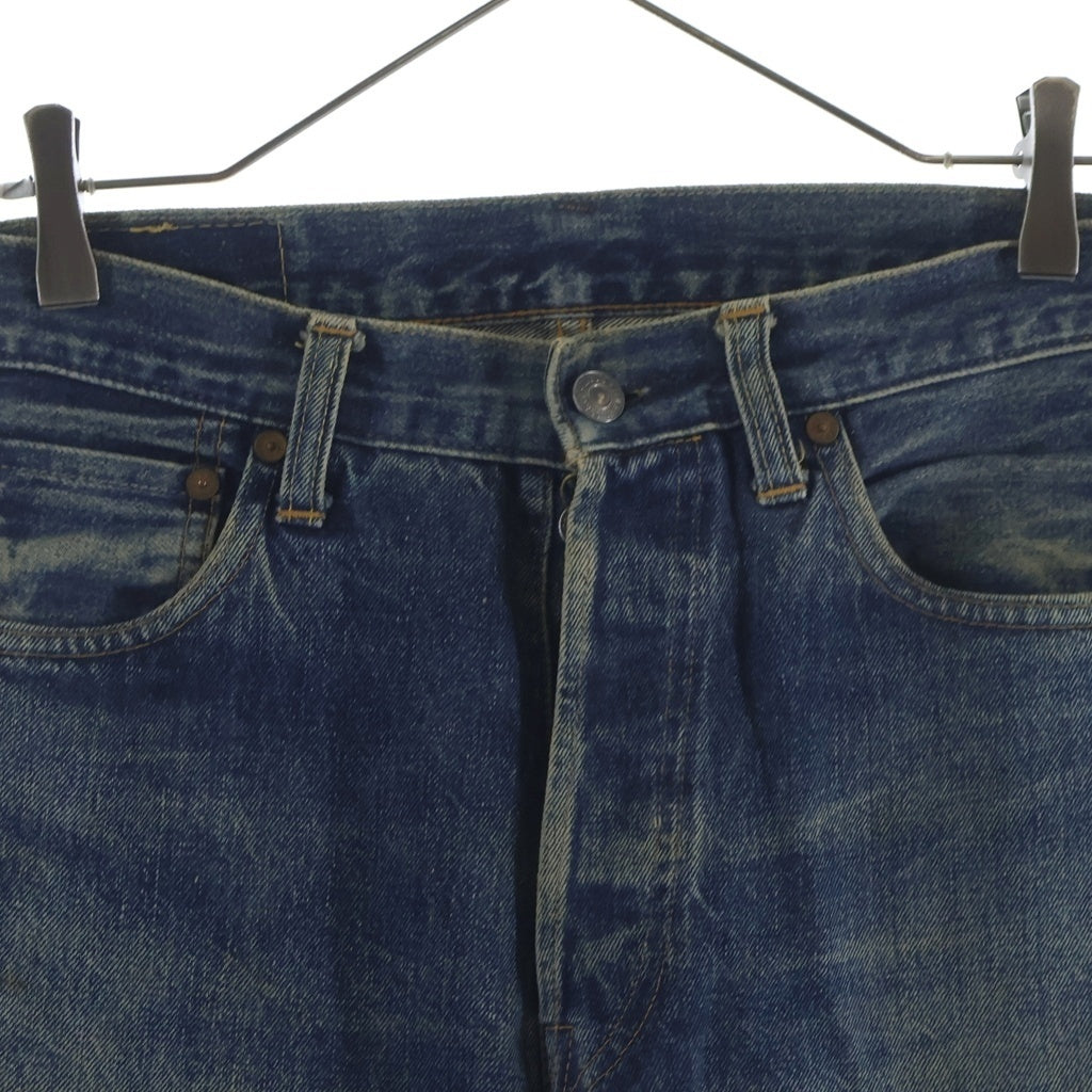 Levi's(リーバイス) 00-90s VINTAGE Replica 501XX ヴィンテージ 両面BIG E 紙パッチ ボタン裏555 ボタンフライ バレンシア工場 復刻 デニムパンツ インディゴ