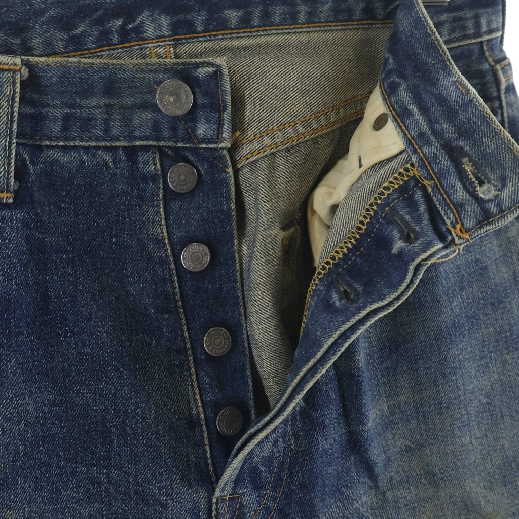 Levi's(リーバイス) 00-90s VINTAGE Replica 501XX ヴィンテージ 両面BIG E 紙パッチ ボタン裏555 ボタンフライ バレンシア工場 復刻 デニムパンツ インディゴ
