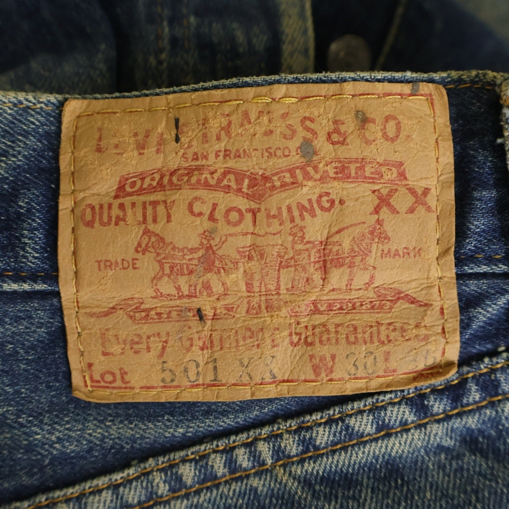 Levi's(リーバイス) 00-90s VINTAGE Replica 501XX ヴィンテージ 両面BIG E 紙パッチ ボタン裏555 ボタンフライ バレンシア工場 復刻 デニムパンツ インディゴ