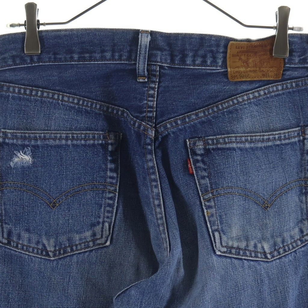 Levi's(リーバイス) 90-00s VINTAGE Replica 504Z 60sMODEL ヴィンテージ レプリカ 両面BIG E ボタン裏J24 ジップフライ オフセット デニムパンツ インディゴ
