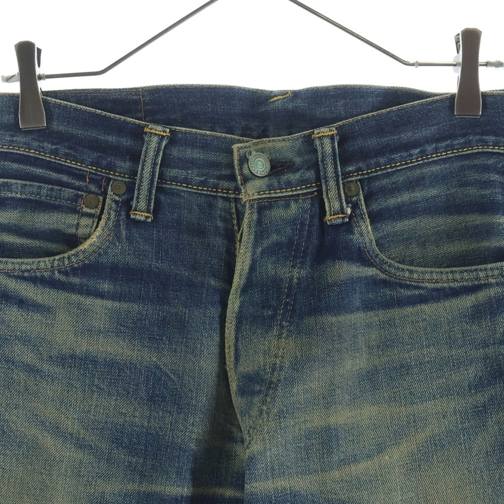EVISU(エビス) 00s No.2 Denim Pants ボタンフライ デニムパンツ ペイント インディゴ
