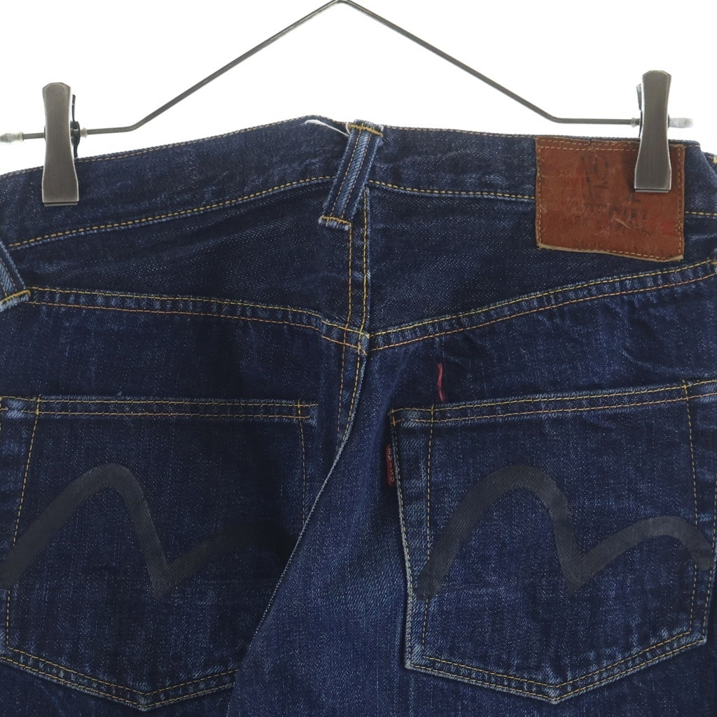 EVISU(エビス) 00s No.1 SPECIAL 2001 Denim Pants ボタンフライ ペイント デニムパンツ インディゴ