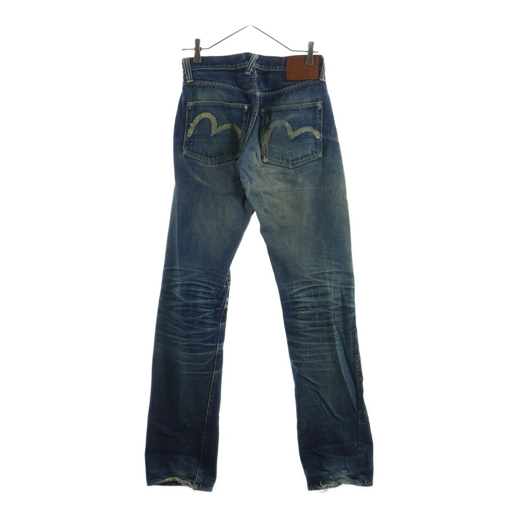 EVISU(エビス) 00s No.1 SPECIAL 2001 Denim Pants ボタンフライ ペイント デニムパンツ インディゴ