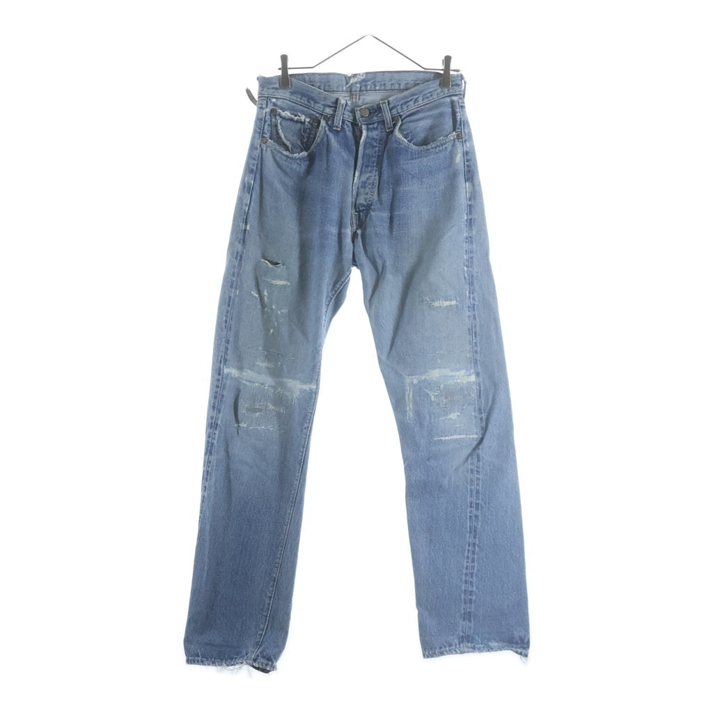 Levi's(リーバイス) 70s VINTAGE 501 BIG E後期 ヴィンテージ 両面BIG E 不均等V ボタン裏6 ボタンフライ デニムパンツ インディゴ