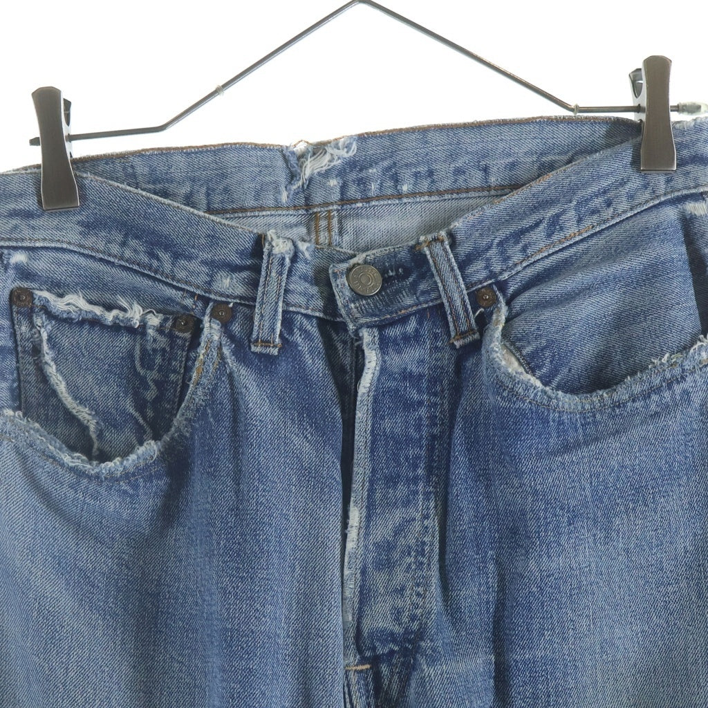 Levi's(リーバイス) 70s VINTAGE 501 BIG E後期 ヴィンテージ 両面BIG E 不均等V ボタン裏6 ボタンフライ デニムパンツ インディゴ