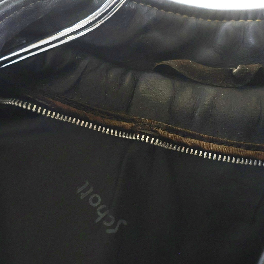 SCHOTT(ショット) 641 Single Leather Jacket ホースハイド シングルライダースジャケット ブラック