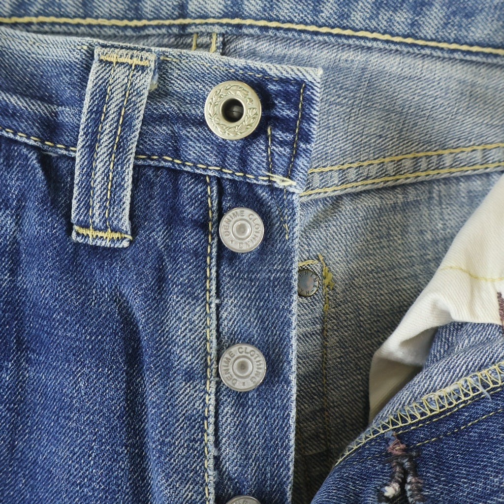 DENIME(ドゥニーム) VINTAGE 片面タグ ボタンフライ デニム ストレートパンツ インディゴ