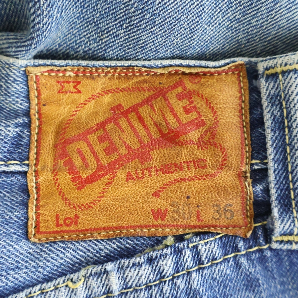 DENIME(ドゥニーム) VINTAGE 片面タグ ボタンフライ デニム ストレートパンツ インディゴ