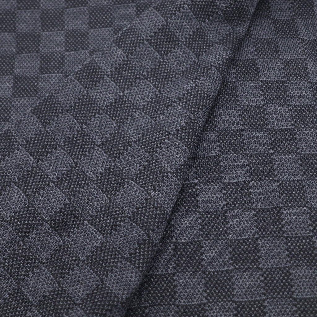 LOUIS VUITTON(ルイヴィトン) エシャルプ プティダミエ アルプス ワッペン付き ウールマフラー ブラック M71110