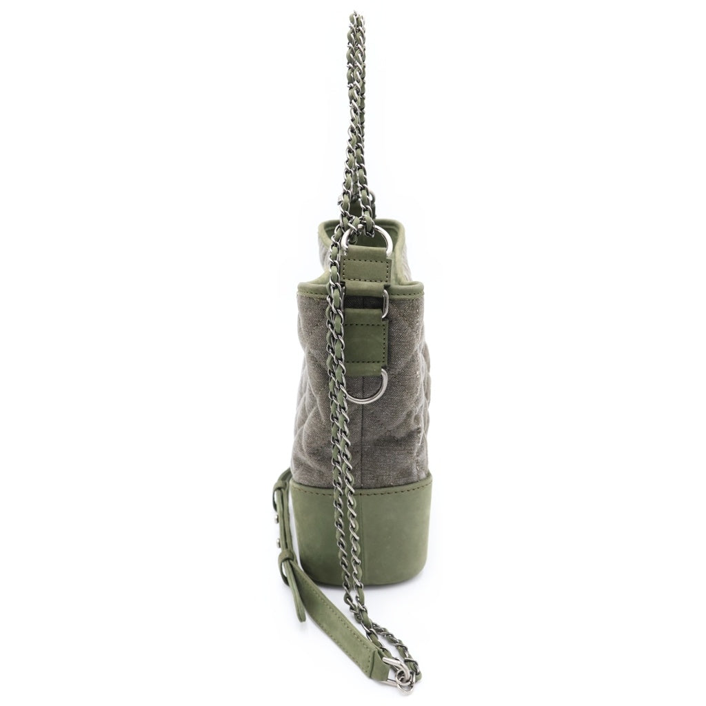 READY MADE(レディメイド) CHAIN HARD BAG ミリタリー キルティング チェーンショルダーバッグ カーキ レディース