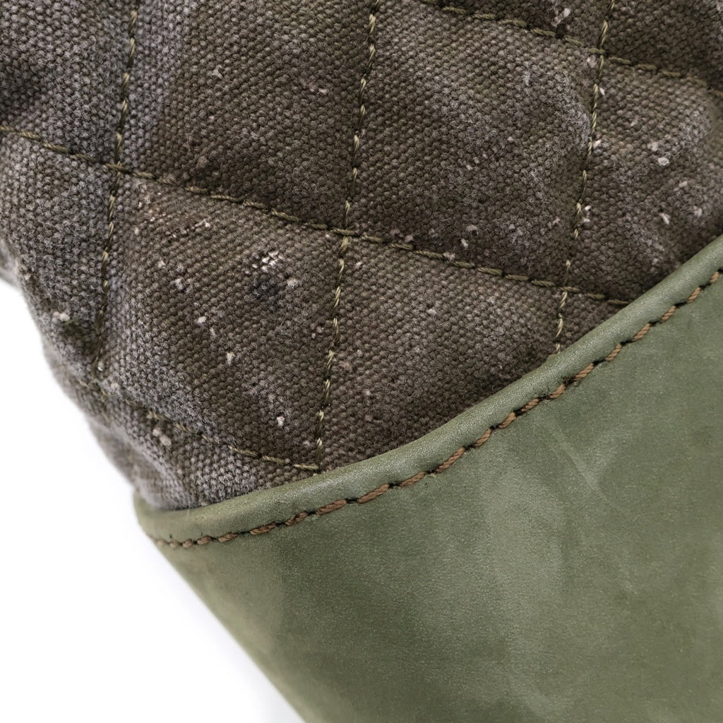 READY MADE(レディメイド) CHAIN HARD BAG ミリタリー キルティング チェーンショルダーバッグ カーキ レディース