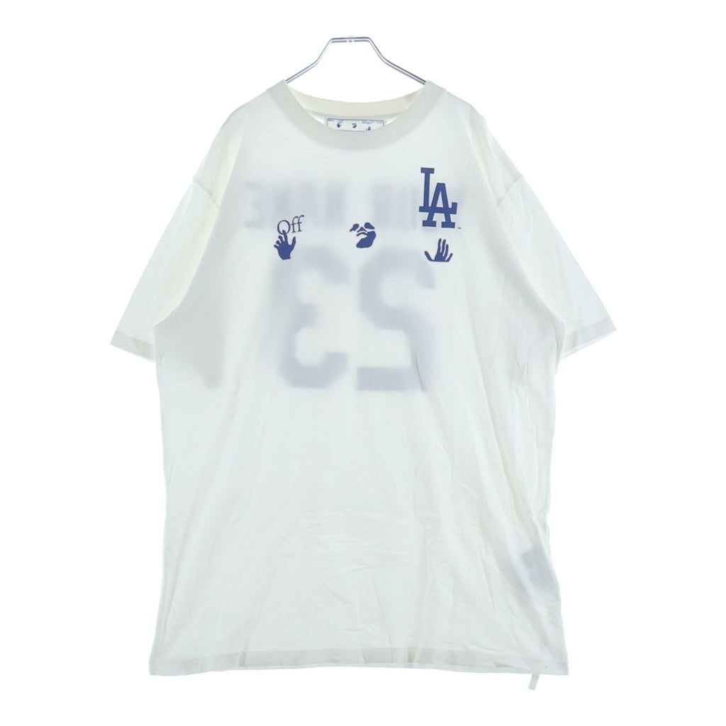 OFF-WHITE(オフホワイト) 21AW Back Numbered T-Shirt バック刺繍 半袖Tシャツ ホワイト OMAA027G21JER009