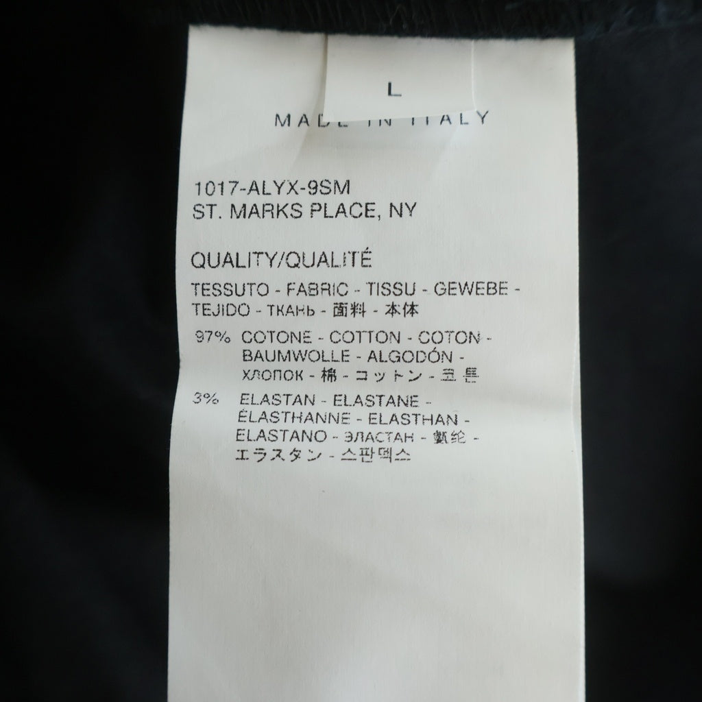 1017 ALYX 9SM(アリクス) Phantom Logo S/S Zip Shirt ジップアップ 半袖シャツ ブラック