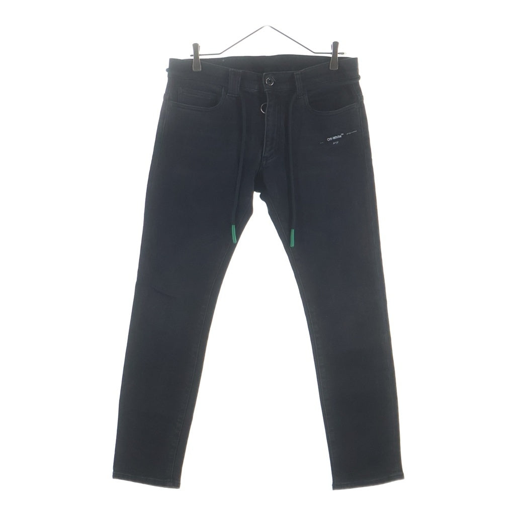OFF-WHITE(オフホワイト) 19SS Denim Pants ドローストリング ベルトデニムパンツ グレー OMYA001R19C26032