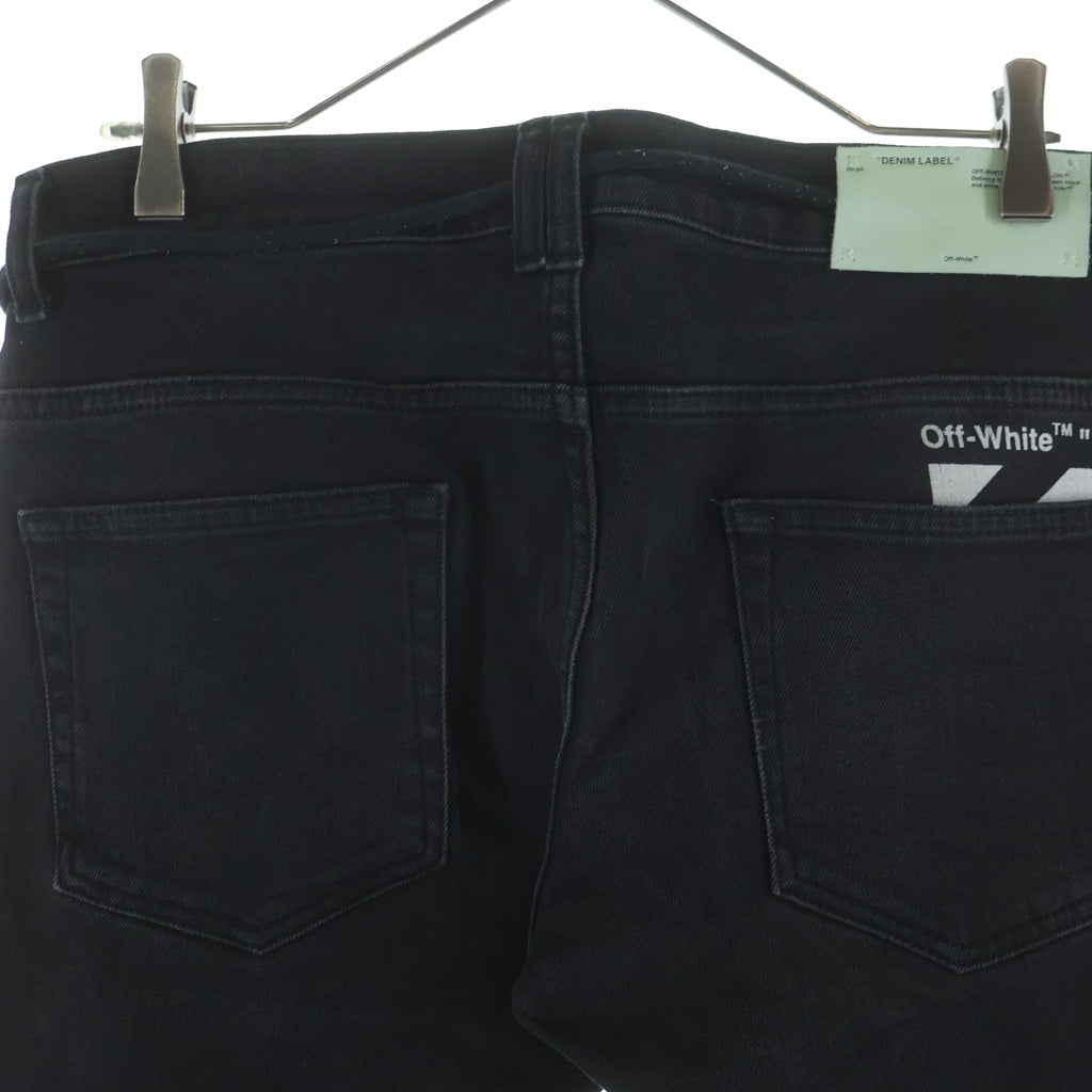 OFF-WHITE(オフホワイト) 19SS Denim Pants ドローストリング ベルトデニムパンツ グレー OMYA001R19C26032