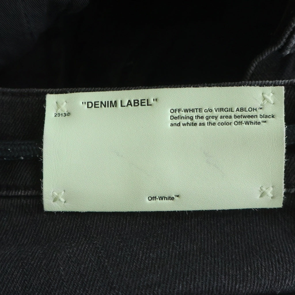 OFF-WHITE(オフホワイト) 19SS Denim Pants ドローストリング ベルトデニムパンツ グレー OMYA001R19C26032