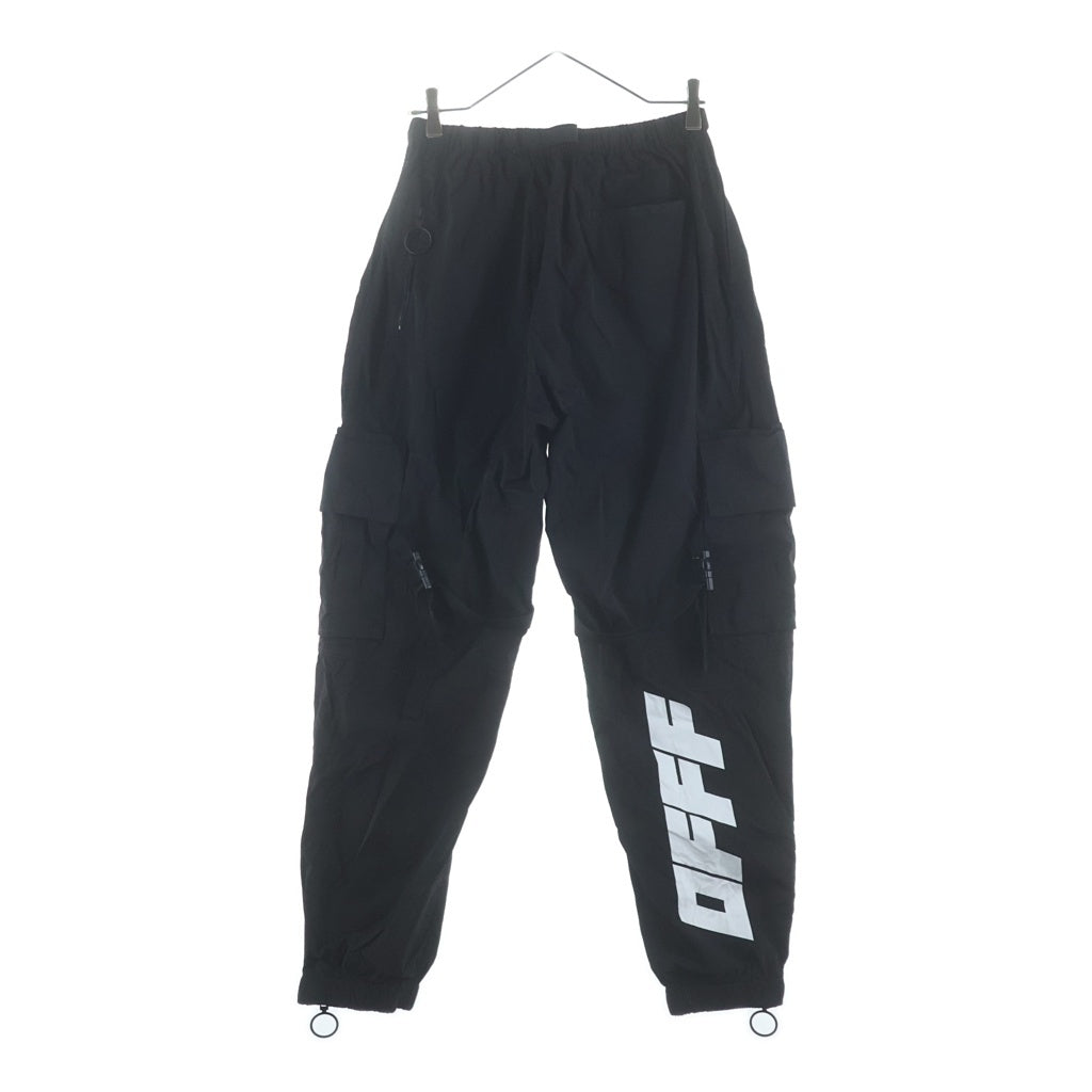 OFF-WHITE(オフホワイト) 19AW Cargo Pants ナイロンカーゴパンツ ブラック OMCF004F19F01020