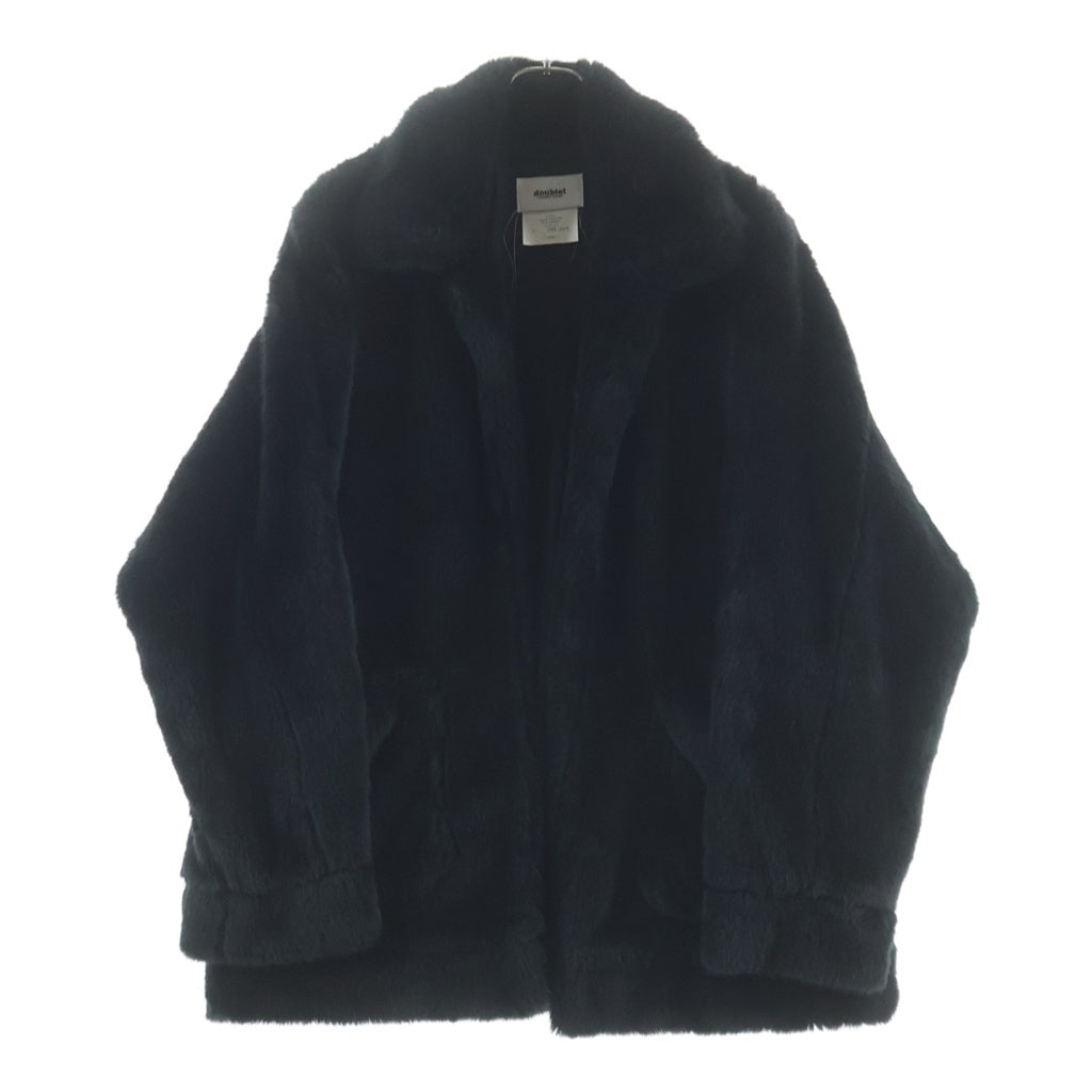 doublet(ダブレット) 23AW HAND-PAINTED FUR JACKET ペイント ファージャケット ブラック 23AW05BL168