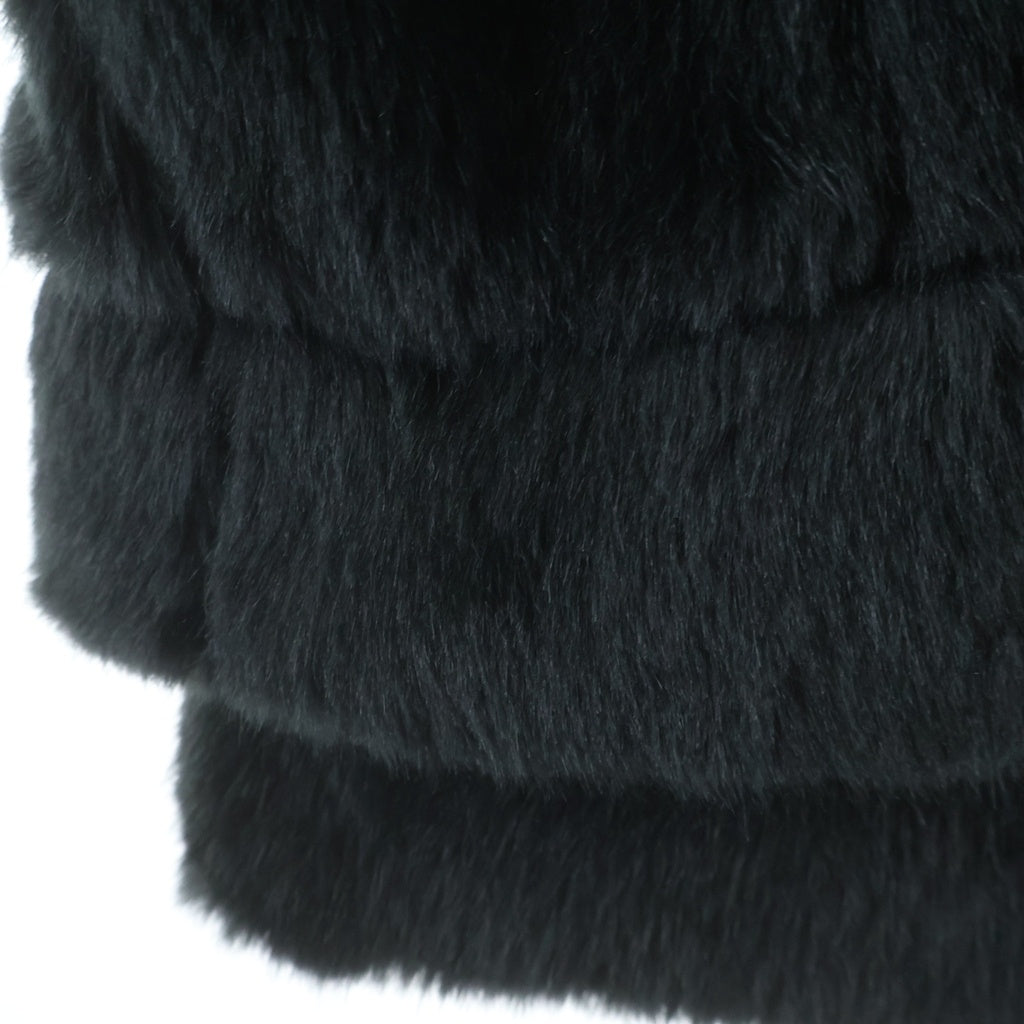 doublet(ダブレット) 23AW HAND-PAINTED FUR JACKET ペイント ファージャケット ブラック 23AW05BL168
