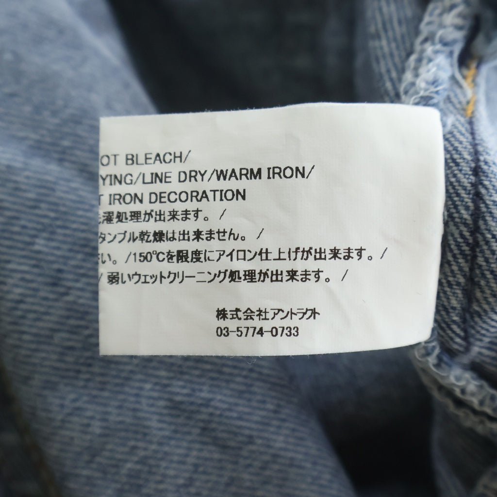 READY MADE(レディメイド) WIDE FLARE DENIM PANTS 再構築 フレアデニムパンツ インディゴ RE-CO-BL-00-00-243