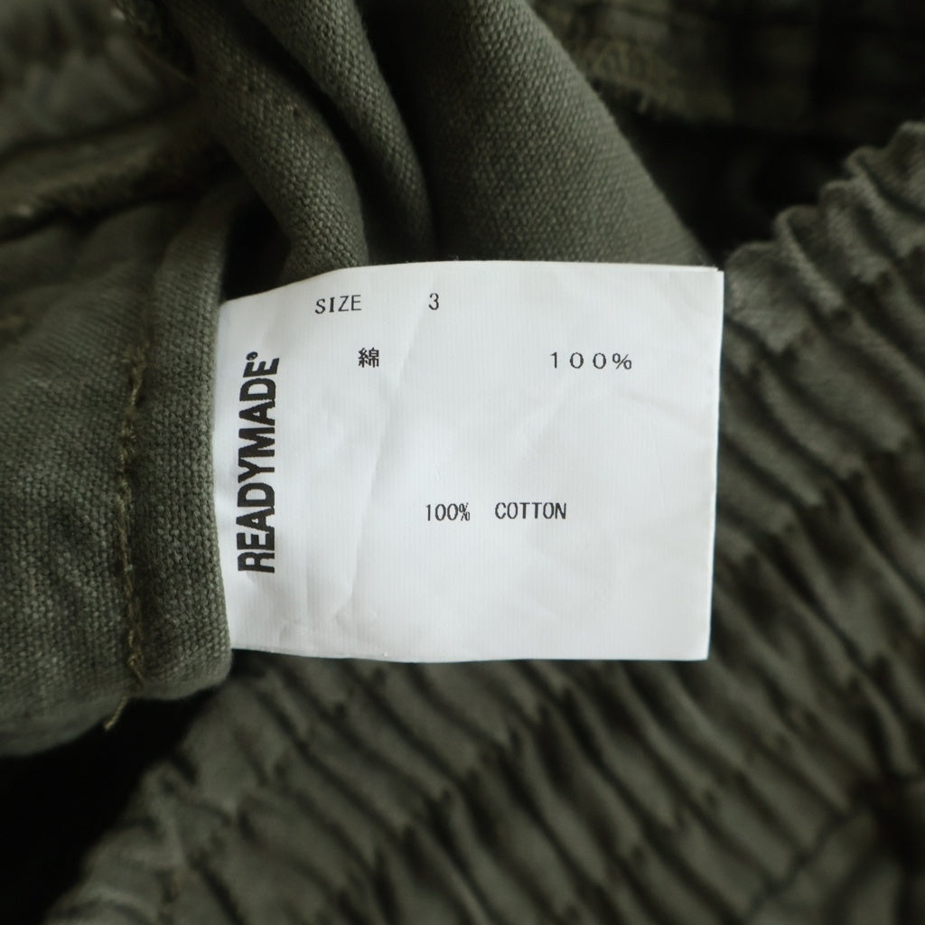 READY MADE(レディメイド) TRACK PANTS VINTAGE US ARMY TENT SHELL ミリタリー トラックパンツ カーキ RE-CO-KH-00-00-228