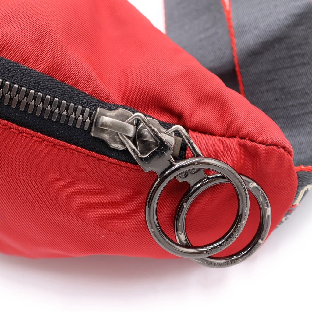 OFF-WHITE(オフホワイト) 19AW BASIC FANNYPACK ベーシックファニーバッグ ウエストバッグ レッド OMNA074E19E48002