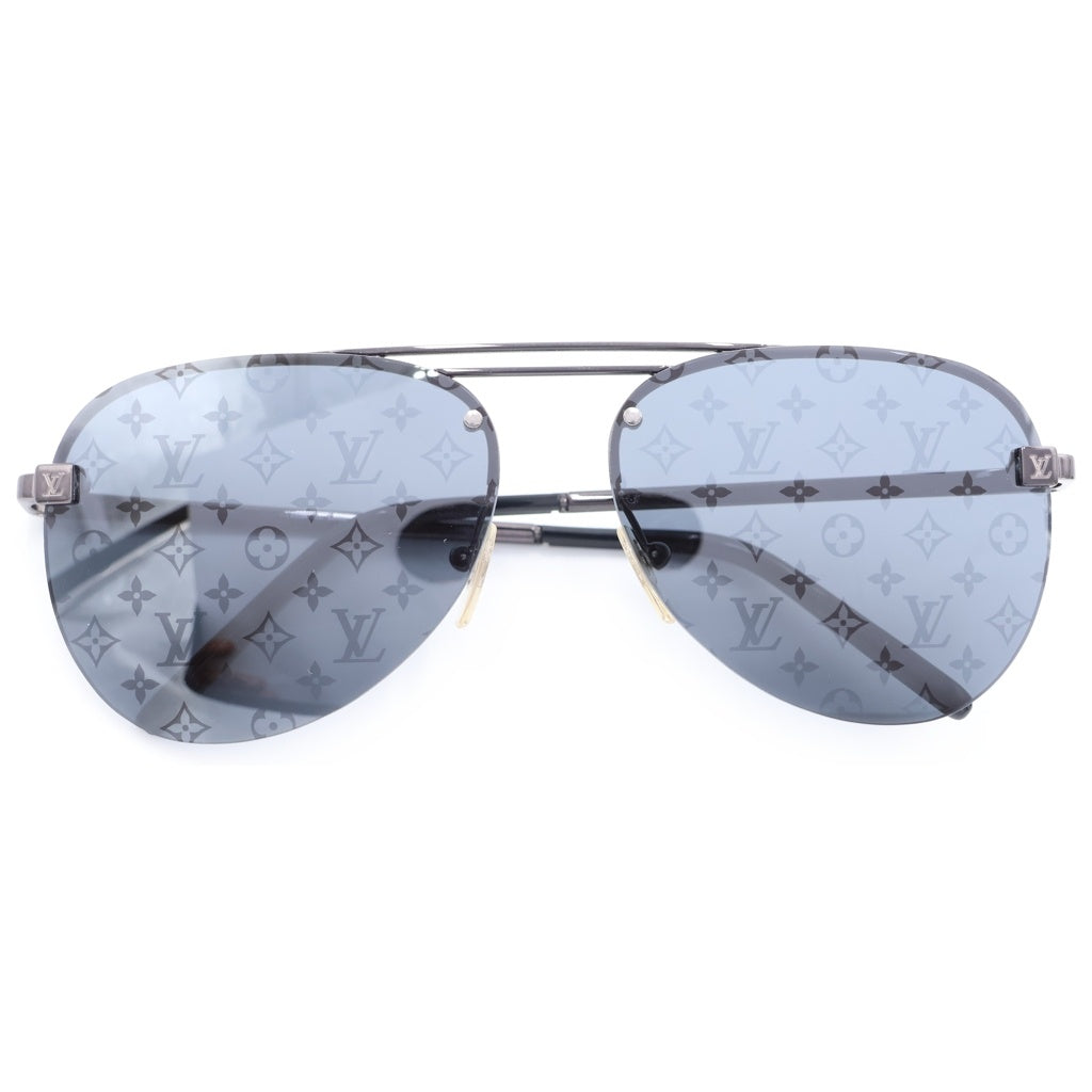 LOUIS VUITTON(ルイヴィトン) クロックワイズ アビエイターサングラス 眼鏡 アイウェア ブラック Z1019E