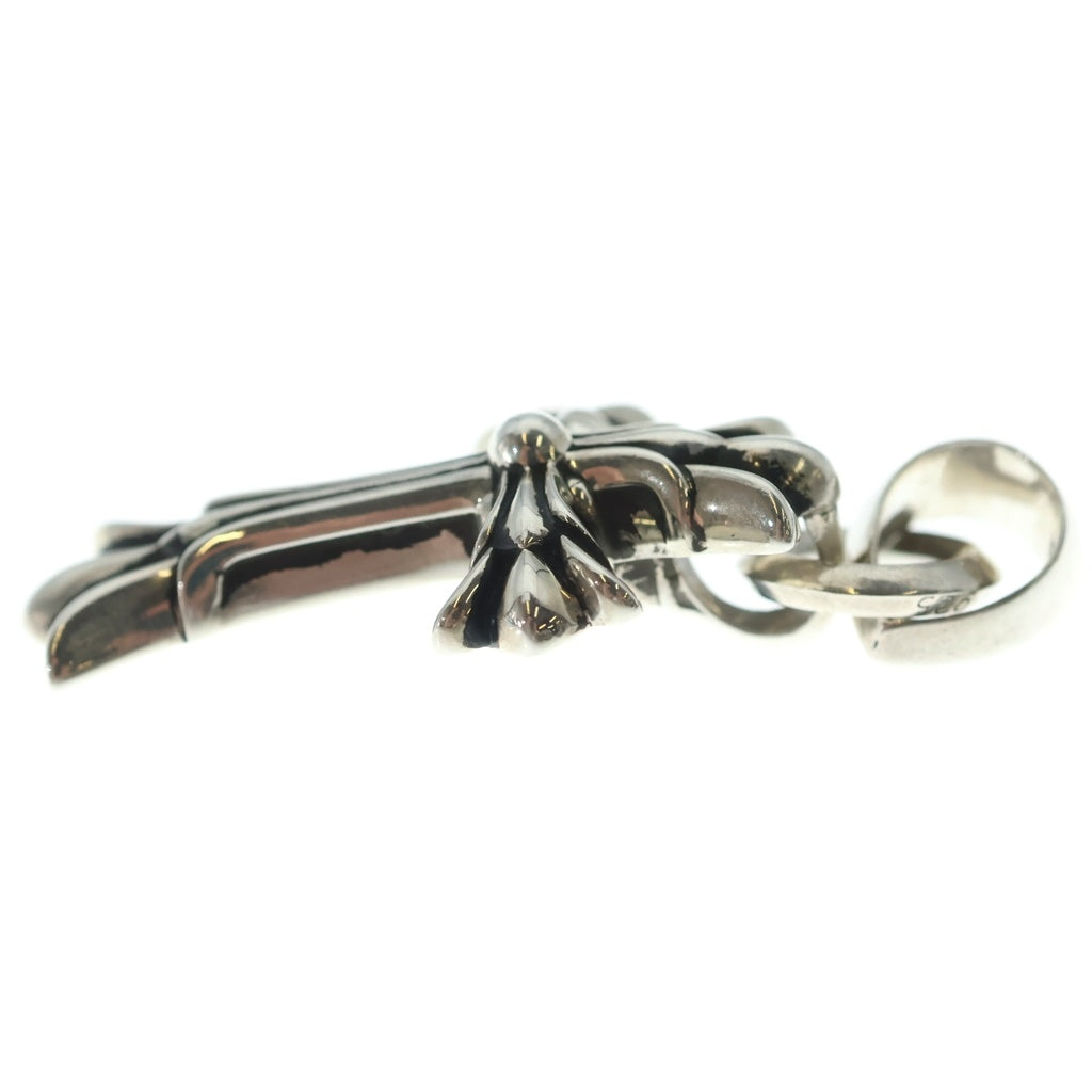 CHROME HEARTS(クロムハーツ) DBL CH CRS W BALE ダブルCHクロス ベイル ペンダントトップ シルバー