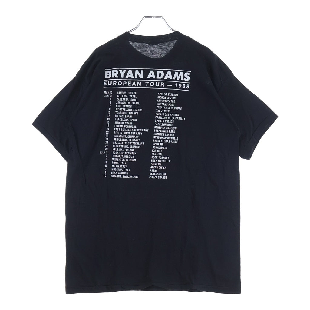 VINTAGE(ヴィンテージ) BRYAN ADAMS EUROPEAN TOUR 1988 S/S TEE ブライアン・アダムス ツアープリントTシャツ 半袖カットソー ブラック