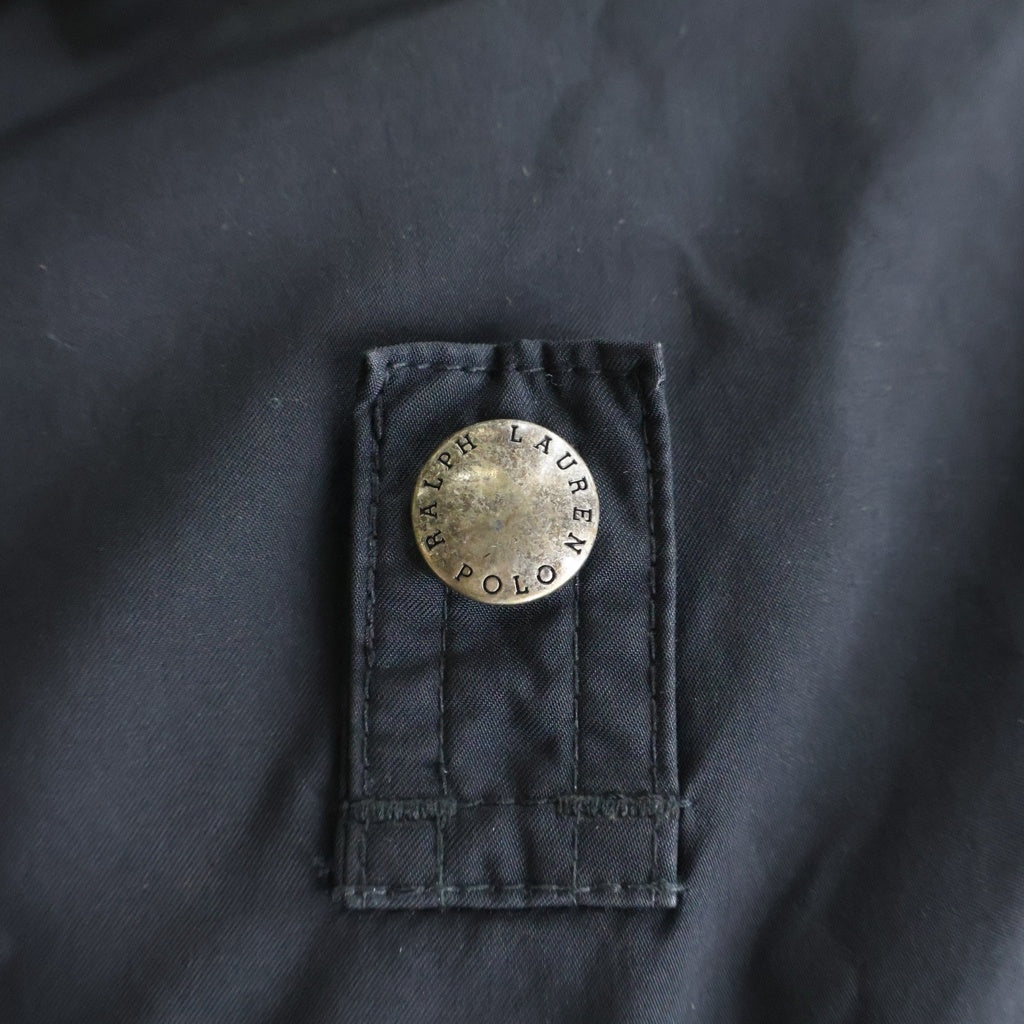 POLO RALPH LAUREN(ポロラルフローレン) B-15 ボアカラー チンストラップ フライトジャケット ブラック ‐
