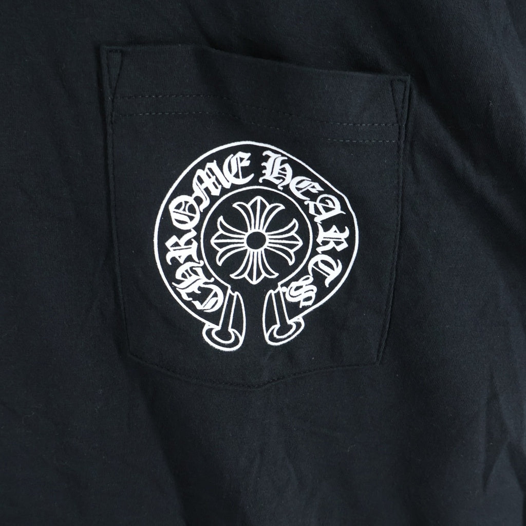 CHROME HEARTS(クロムハーツ) Las Vegas Limited Horseshoe S/S Tee ラスベガス限定 ホースシュープリント 半袖Tシャツ カットソー ブラック