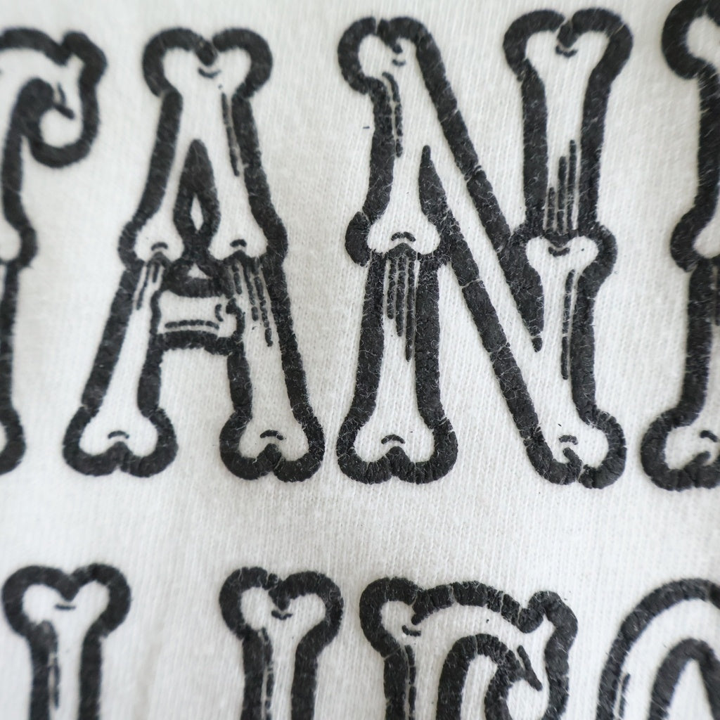 AS STANDARD(アズ スタンダード) ×STANDARD CALFORNIA Bone Print L/S 20th Anniversary Tee スタンダードカルフォルニア ボールズ プリント 20周年 骨 長袖Tシャツ カットソー ホワイト