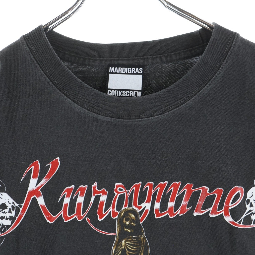 SAINT MICHAEL(セントマイケル) ×黒夢 Knife & Grape 半袖Tシャツ カットソー ブラック KRYM088