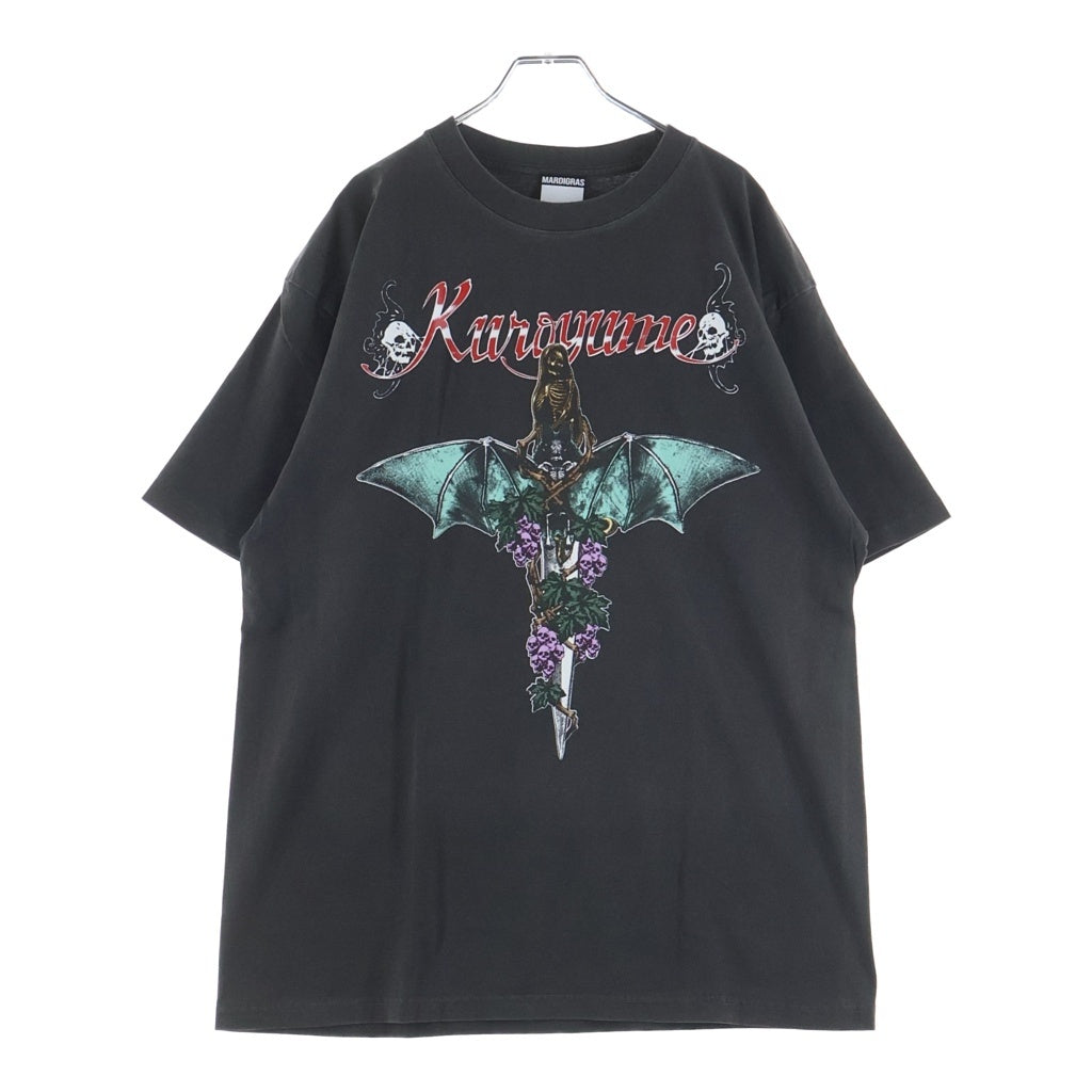 SAINT MICHAEL(セントマイケル) ×黒夢 Knife & Grape 半袖Tシャツ カットソー ブラック KRYM088