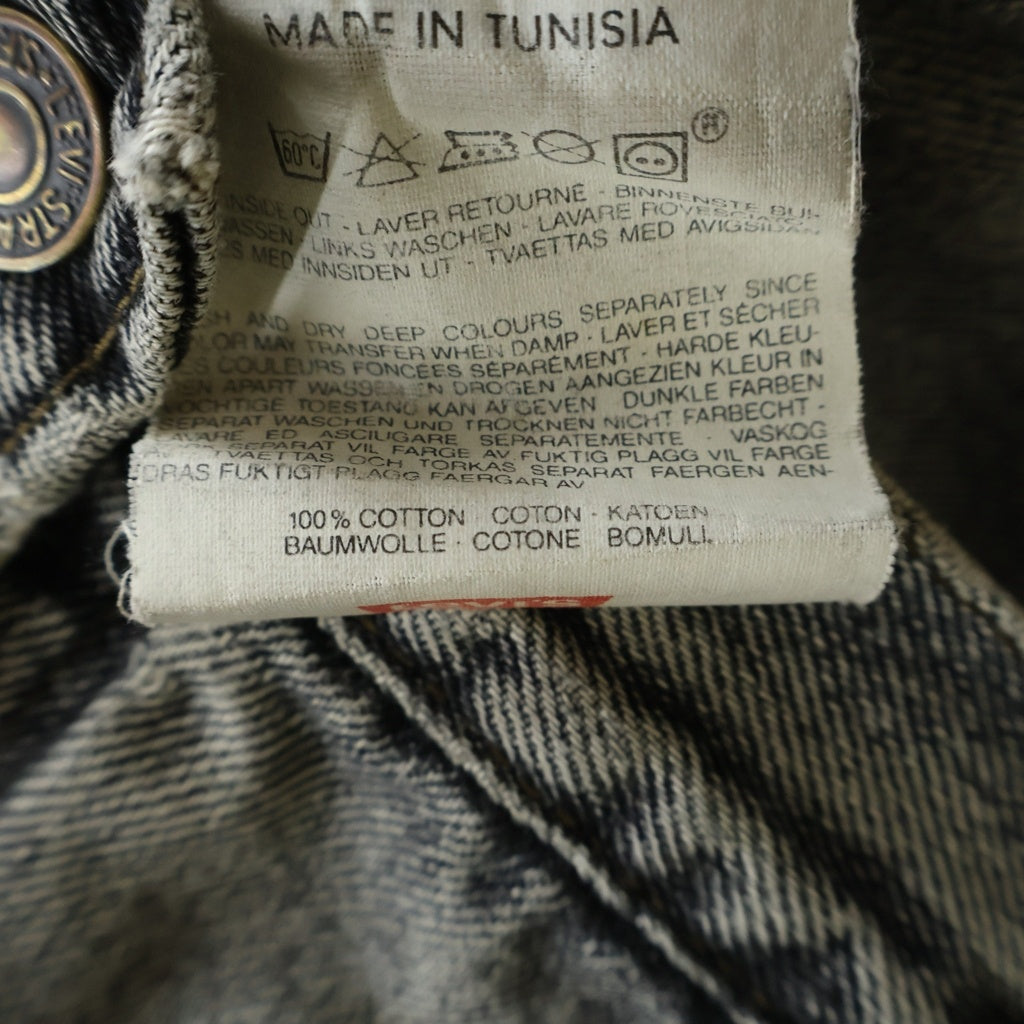 Levi's(リーバイス) 89s VINTAGE 70503 EURO Denim Jacket ヴィンテージ ユーロ デニムジャケット 先染め ブラック