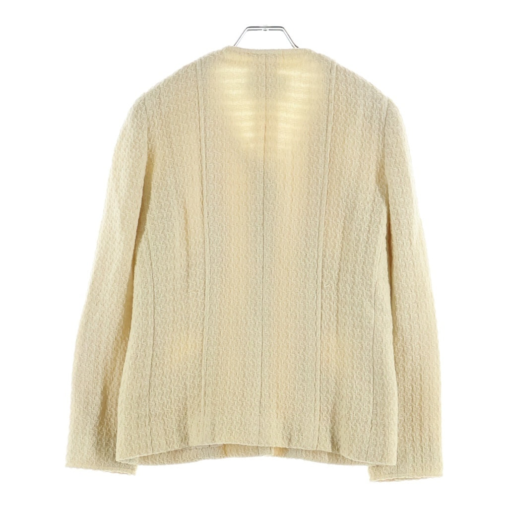 CHANEL BOUTIQUE(シャネルブティック) 90-00s VINTAGE ココボタン Vネック ツイード ジャケット ベージュ レディース