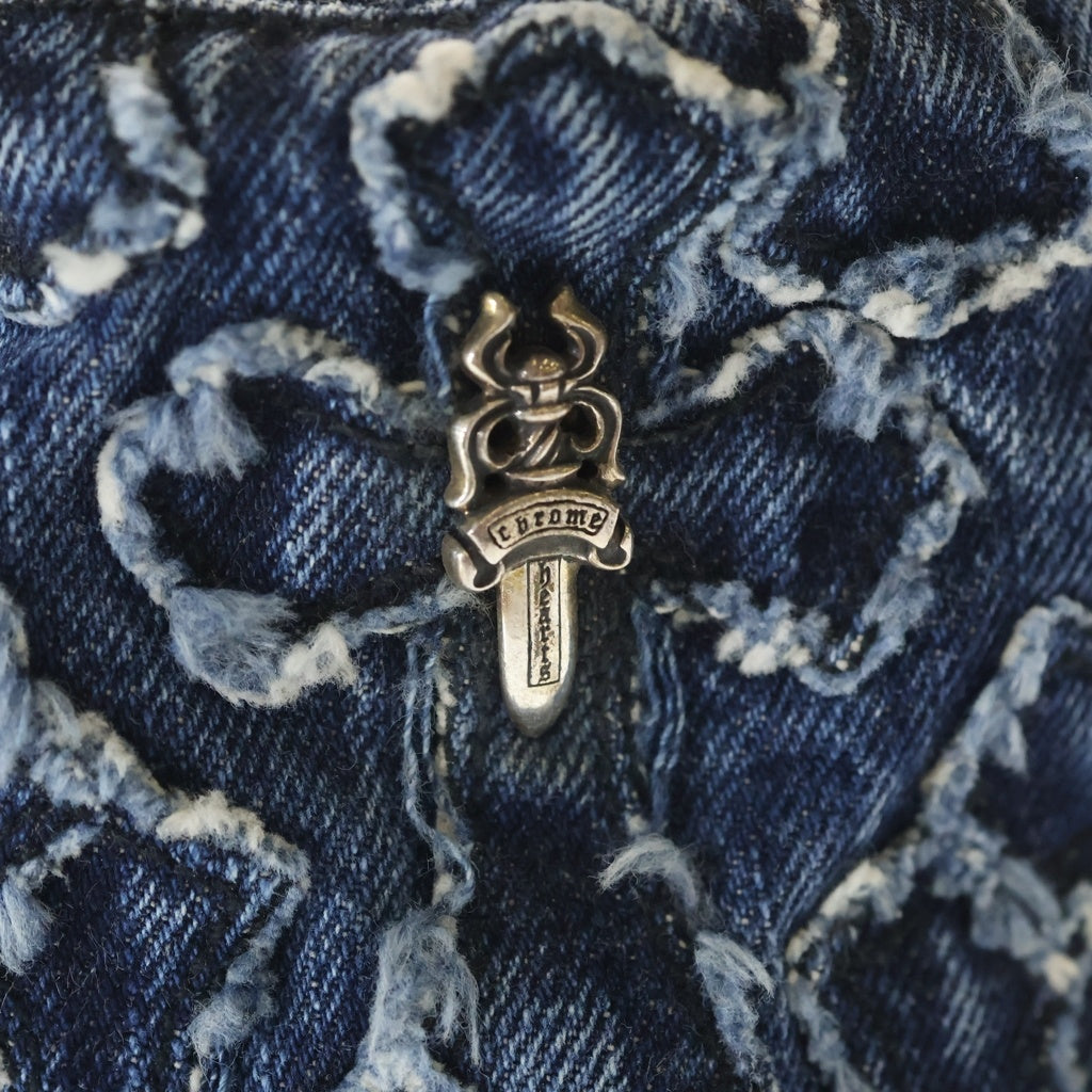 CHROME HEARTS(クロムハーツ) DAGGER CROSS PATCH DENIM BUCKET HAT ダガー クロスパッチ デニムバケットハット ブルー
